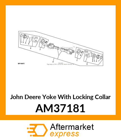 YOKE WITH LOCKING COLLAR, YOKE, QUI AM37181