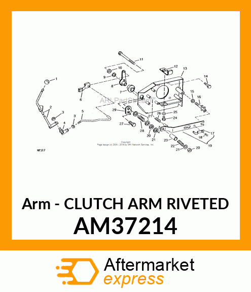 Arm - CLUTCH ARM RIVETED AM37214