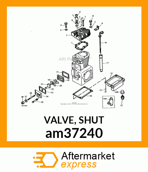 VALVE, SHUT am37240