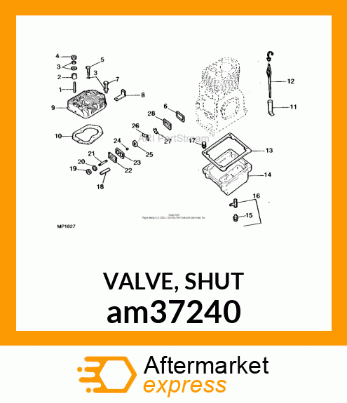 VALVE, SHUT am37240