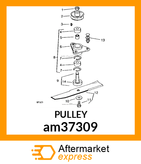 IDLER, SHEAVE, WELDED am37309