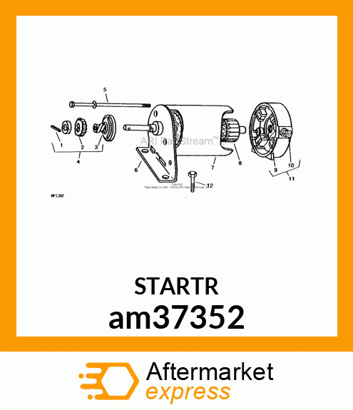 MOTOR, STARTER am37352