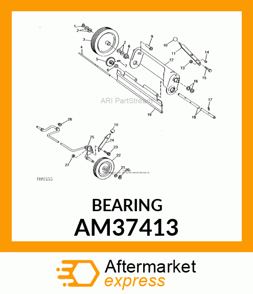 DOUBLE SEAL FLANGE BEARING AM37413