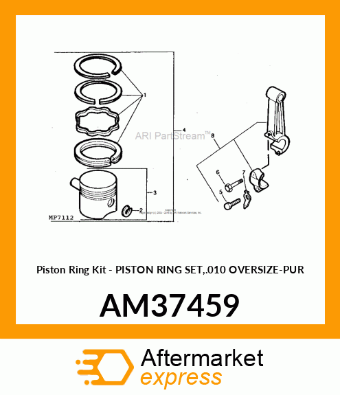 Kit Piston Ring AM37459