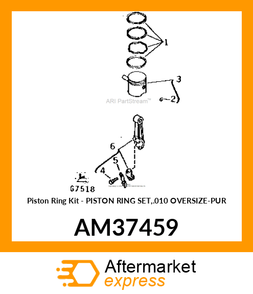 Kit Piston Ring AM37459