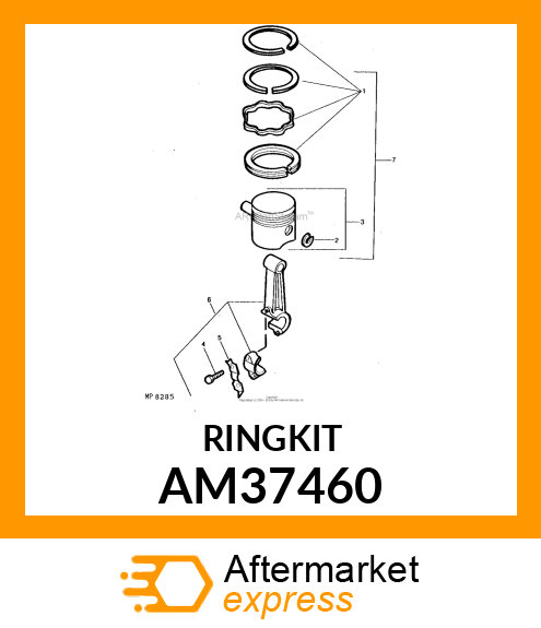 Kit Piston Ring AM37460