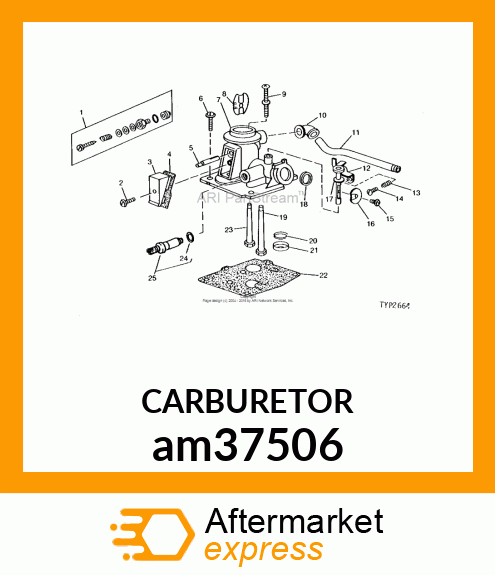 CARBURETOR am37506