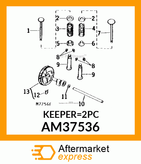 KIT, VALVE KEEPER AM37536