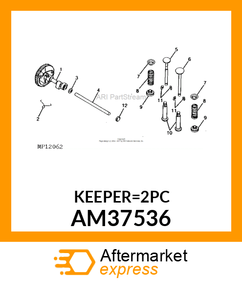 KIT, VALVE KEEPER AM37536