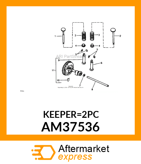 KIT, VALVE KEEPER AM37536