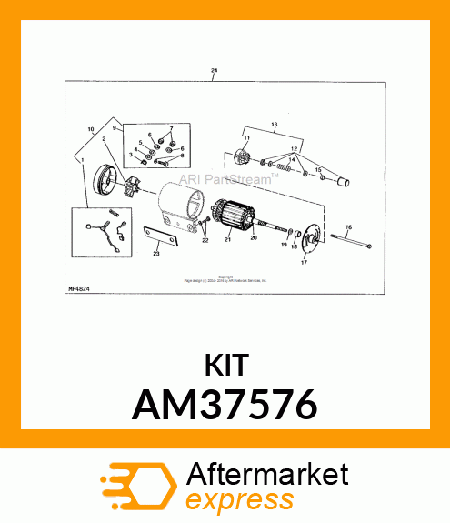 Kit Rebuilt Start AM37576