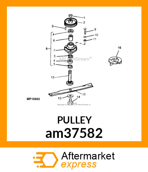 SHEAVE, WELDED amp; RIVETED am37582