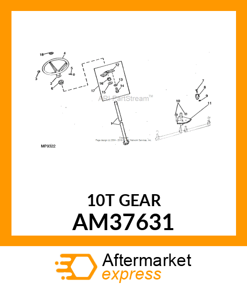 STEERING GEAR, GEAR, STEERING AM37631