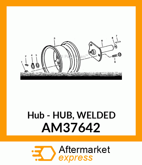 Hub - HUB, WELDED AM37642