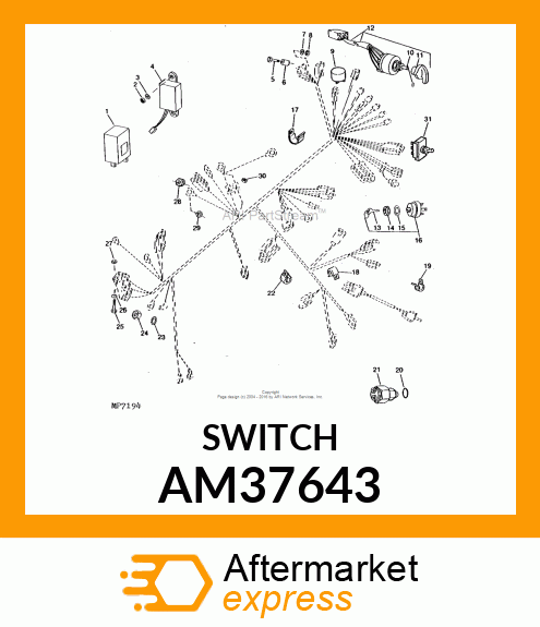 SWITCH, NEUTRAL AM37643