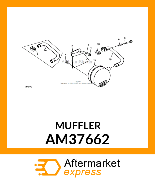 MUFFLER ASSY AM37662