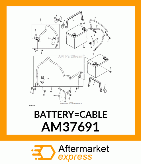 CABLE, BATTERY GROUND AM37691