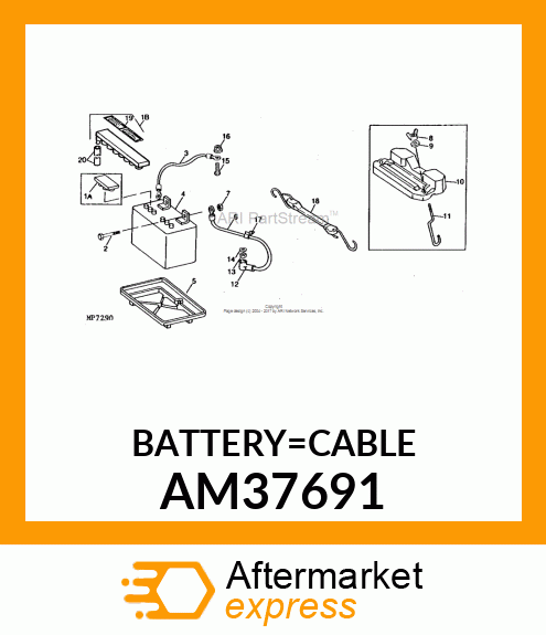 CABLE, BATTERY GROUND AM37691