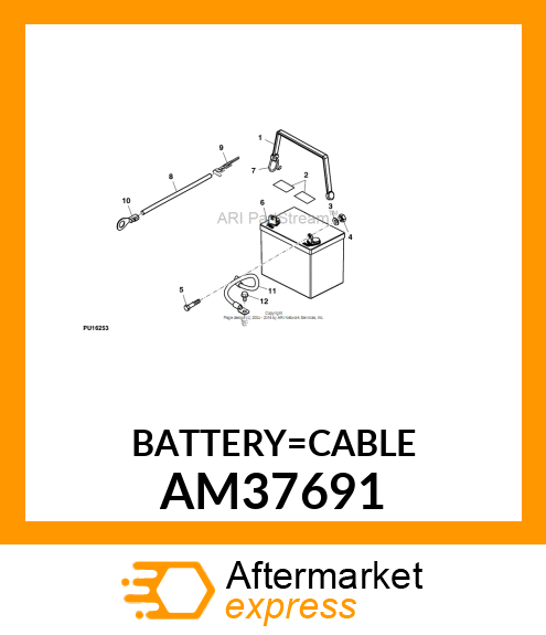 CABLE, BATTERY GROUND AM37691