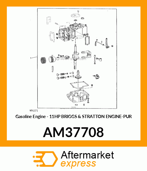 Gasoline Engine - 11HP BRIGGS & STRATTON ENGINE-PUR AM37708