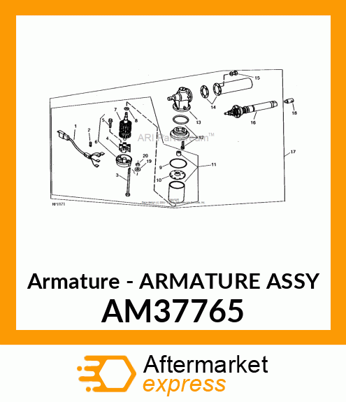 Armature - ARMATURE ASSY AM37765