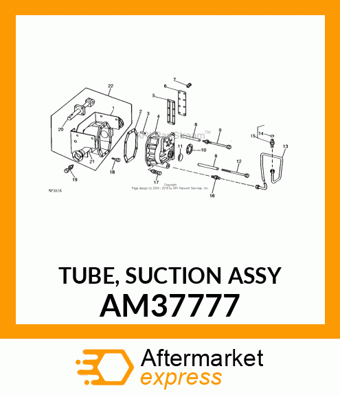 TUBE, SUCTION ASSY AM37777