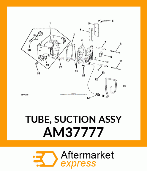 TUBE, SUCTION ASSY AM37777