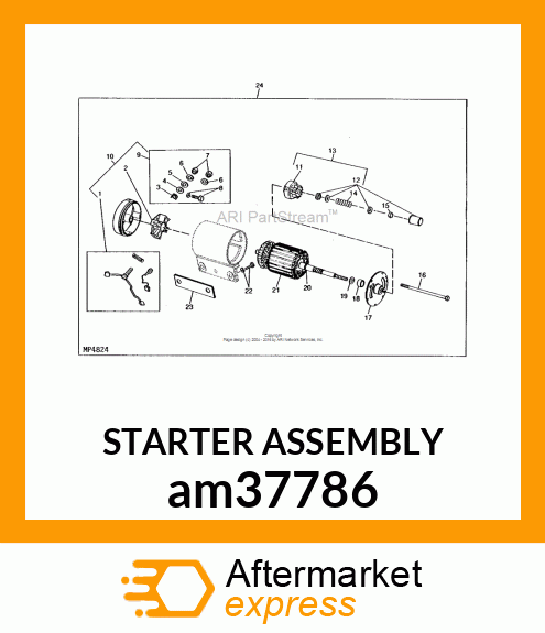 STARTER ASSEMBLY am37786