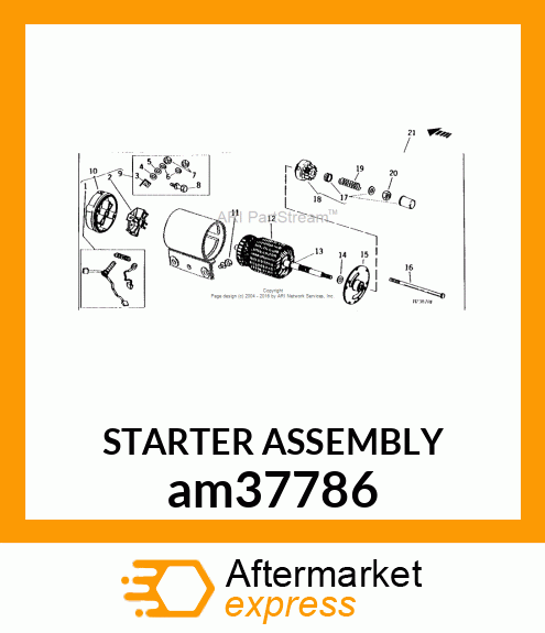 STARTER ASSEMBLY am37786