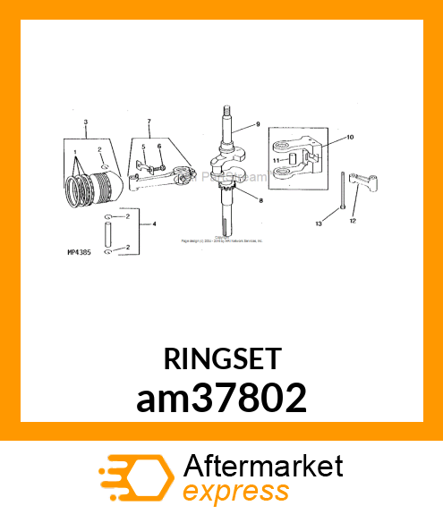 KIT, PISTON RING STD. am37802