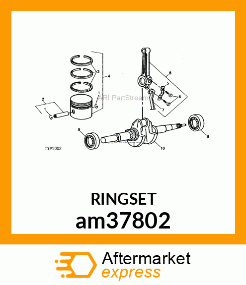 KIT, PISTON RING STD. am37802