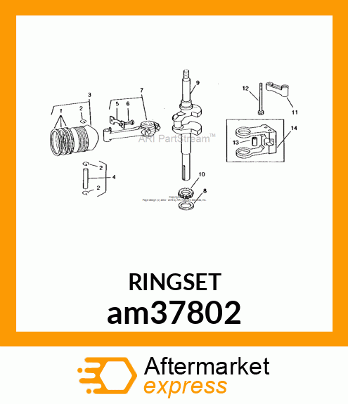 KIT, PISTON RING STD. am37802