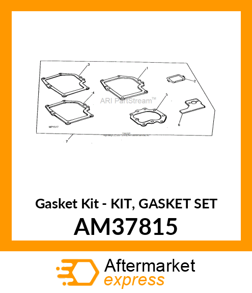 Gasket Kit - KIT, GASKET SET AM37815