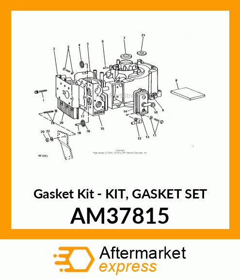 Gasket Kit - KIT, GASKET SET AM37815