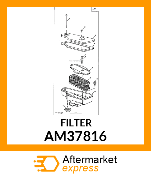 AIR CLEANER CARTRIDGE AM37816