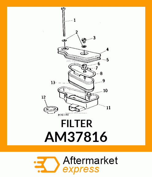 AIR CLEANER CARTRIDGE AM37816