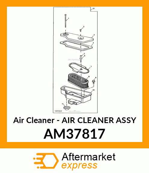 Air Cleaner - AIR CLEANER ASSY AM37817