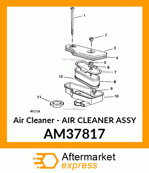 Air Cleaner - AIR CLEANER ASSY AM37817