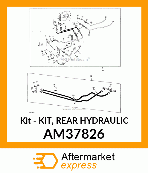 Kit - KIT, REAR HYDRAULIC AM37826