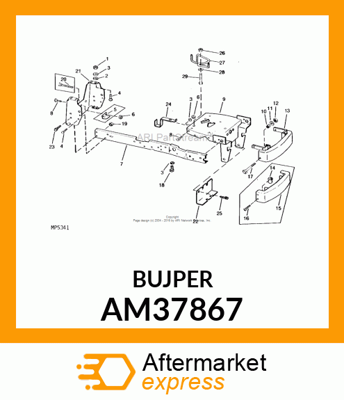 Bumper Welded AM37867