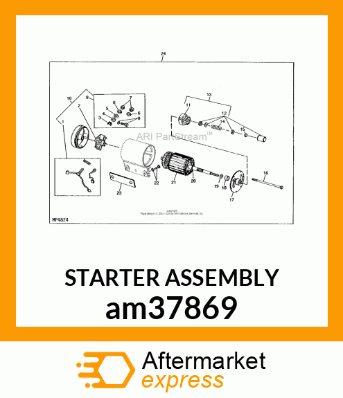 STARTER ASSEMBLY am37869