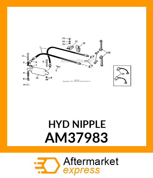 HYDR. QUICK COUPLER PLUG, COUPLER, AM37983