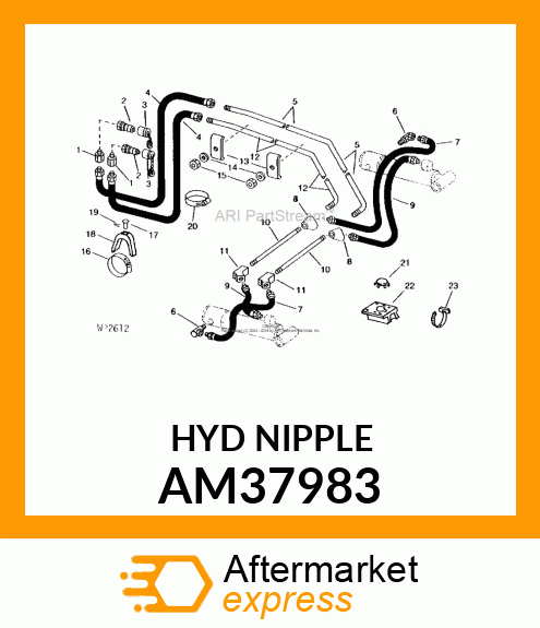 HYDR. QUICK COUPLER PLUG, COUPLER, AM37983