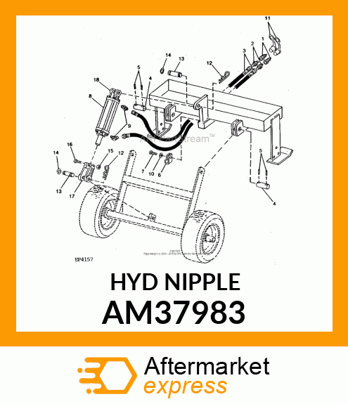 HYDR. QUICK COUPLER PLUG, COUPLER, AM37983