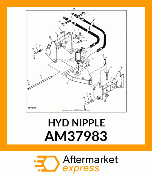 HYDR. QUICK COUPLER PLUG, COUPLER, AM37983