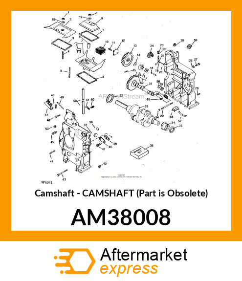 Camshaft - CAMSHAFT (Part is Obsolete) AM38008