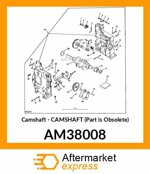 Camshaft - CAMSHAFT (Part is Obsolete) AM38008