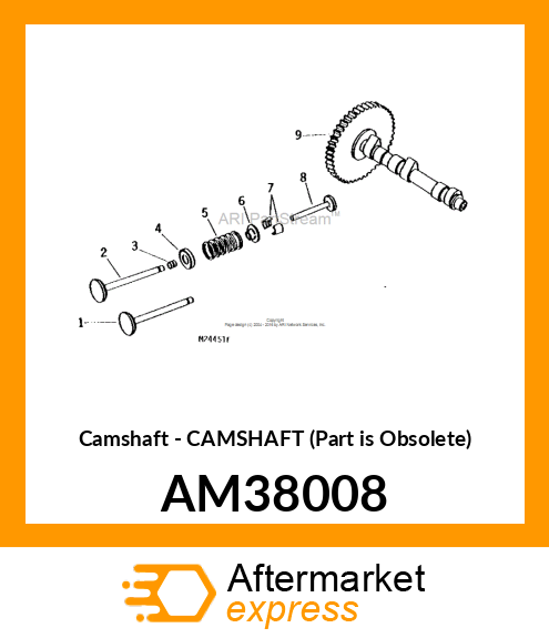 Camshaft - CAMSHAFT (Part is Obsolete) AM38008