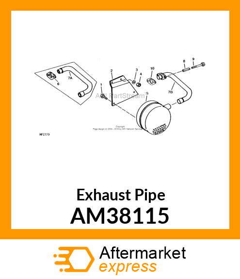 Exhaust Pipe AM38115