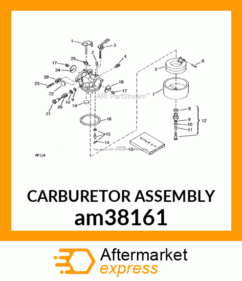 CARBURETOR ASSEMBLY am38161